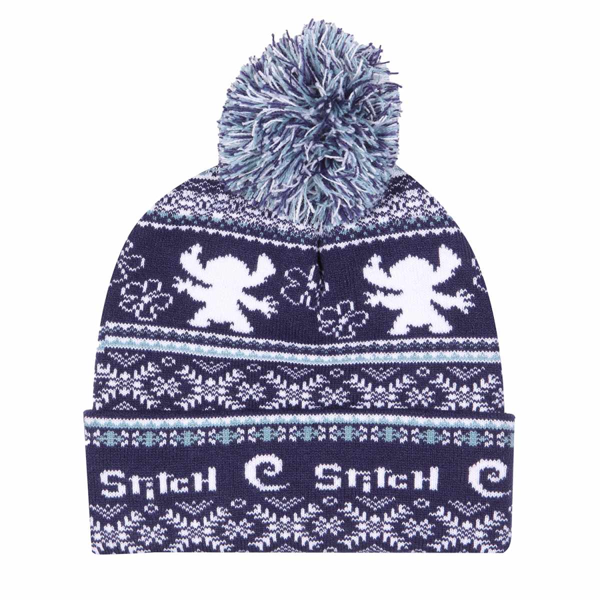 Disney Lilo And Stitch – Fair Isle Pom Pom Beanie [Hats]