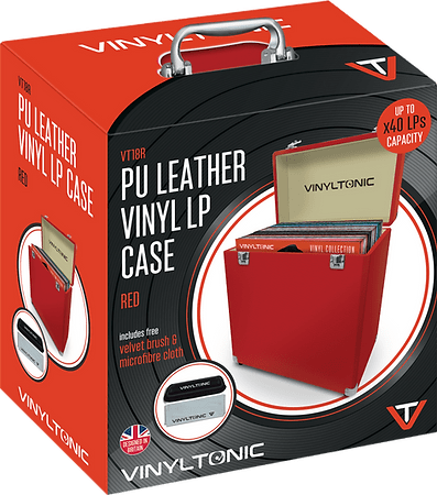 VINYL TONIC PU LEATHER VINYL LP CASE (RED) [Accessories]